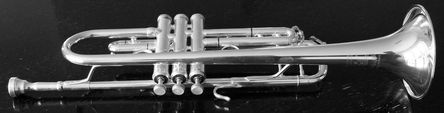 bild einer b-trompete als logo