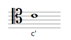 tenorschlüssel grafik eingestrichenes c