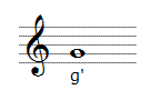 violinschlüssel und eingestrichenes g